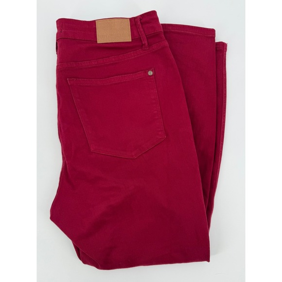 Judy Blue Jeans Womens 14W Red Garment Dyed Denim Pants Comfort Stretch - Picture 1 of 12